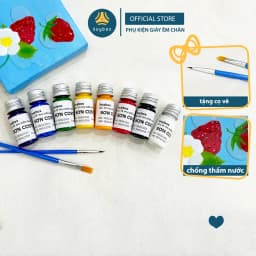 Thumbnail TẶNG KÈM CỌ Sơn Custom chuyên dùng phục hồi, vẽ giày, nón, áo, vải canvas, độ bám cao, dung tích 10ML - BBPK372 1