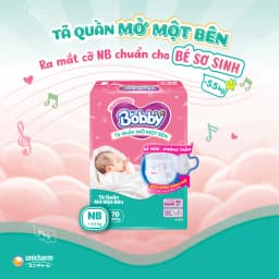 Thumbnail [TẶNG MIẾNG] Combo 2 gói tã quần mở một bên Bobby dành cho bé sơ sinh size NB70+6/NB-S74/ S80/ S-M62 4