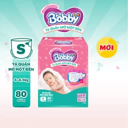 Thumbnail [TẶNG MIẾNG] Tã quần mở một bên Bobby dành cho bé sơ sinh size NB70+6/NB-S74/S80/ S-M62 3