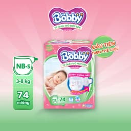 Thumbnail [TẶNG MIẾNG] Tã quần mở một bên Bobby dành cho bé sơ sinh size NB70+6/NB-S74/S80/ S-M62 4
