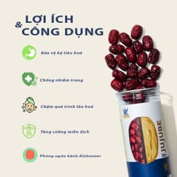Thumbnail Táo Đỏ Hàn Quốc Vua Yến Mạch thượng hạng sấy khô đặc biệt loại 1 hộp 350gr Healthy Food 2