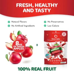 Thumbnail Táo sấy giòn vị Dâu Tây Gina’s Table Úc 18g - Bổ sung vitamin C - Ăn vặt văn phòng - Trái cây sấy Úc 2
