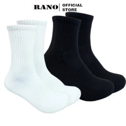 Thumbnail Tất Cổ Cao dài Basic Trơn thời trang unisex nam nữ RANO chất liệu cotton cao cấp mềm mại thoáng khí 1