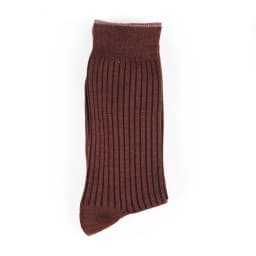 Thumbnail Tất Cổ Cao Mang Giày Tây, Màu Nâu Dệt 2 Cylinder - Cotton Co Giãn Thấm Hút Tốt - Thương Hiệu Be Classy 2