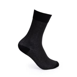 Thumbnail Tất Cổ Cao Mang Giày Tây, Sọc chéo gợn sóng - Cotton Co Giãn Thấm Hút Tốt VO11 - Thương Hiệu Be Classy 1