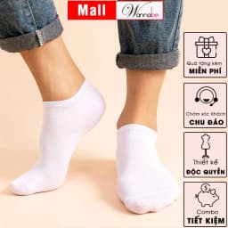 Thumbnail Tất cổ vừa unisex WANNABE vớ cotton thể thao nam nữ đều dùng được khử mùi hôi chân êm ái nhẹ nhàng suốt cả ngày VD009 2