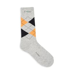Thumbnail Tất nam cổ cao Fttleather họa tiết quả trám trẻ trung 3 màu vải Bamboo co dãn thoáng khí chống mùi hôi 3