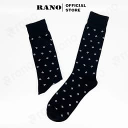Thumbnail Tất nam cổ cao đi giày tây RANO công sở cao cấp hoạ tiết dấu cộng, chất liệu cotton hút ẩm thoáng khí TAY26CONG 3