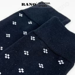 Thumbnail Tất nam cổ cao đi giày tây RANO công sở cao cấp hoạ tiết dấu cộng, chất liệu cotton hút ẩm thoáng khí TAY26CONG 4