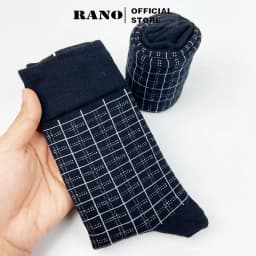 Thumbnail Tất nam công sở đi giày tây RANO màu đen dài 20cm chất liệu cotton mềm mịn thoáng mát TAY20DENCARO 1