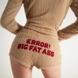 Thumbnail TATICHU - Error Embroidered Mohair Mini Shorts - Quần Short Mini Mohair Thêu Chữ 1