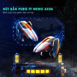 Thumbnail Tay cầm chơi game điện thoại MEMO AK06 gaming nút bắn cơ hỗ trợ chơi game 6 ngón ff pubg freefire cod fps - Chính hãng 3