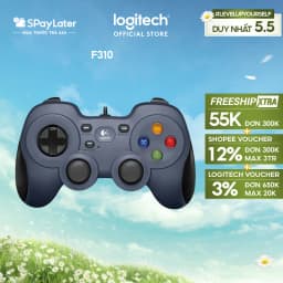 Thumbnail Tay cầm gaming console có dây Logitech F310 - 4 phím di chuyển D-Pad, TV Android 1