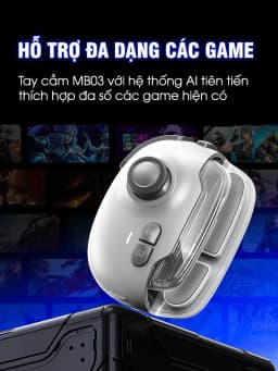 Thumbnail Tay cầm giả lập MEMO MB03 phiên bản pro thế hệ mới hỗ trợ ghìm tâm nút ghi hình macro bấm combo liên quân COD FF MLBB 2