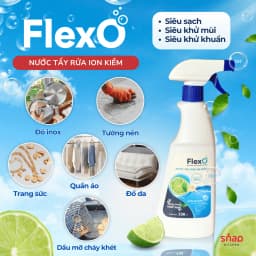 Thumbnail Tẩy Rửa Đa Năng FlexO ion Kiềm pH 12.5_Siêu Sạch Mọi Vết Bẩn_Chai 530ml [Snap Kitchen] 1
