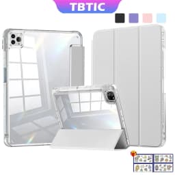 Thumbnail Tbtic Cho iPad Ốp Lưng Air 7 M3 2025 6 11th A16 M2 Pro 11 M4 2024 Air 5 4 10.9 10th 9th 8th 7th Gen 10.2 Mini 6 Ốp Lưng Có Bút Chì Acrylic Trong Suốt 1