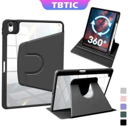 Thumbnail Tbtic Cho iPad Ốp Lưng Air 7 M3 2025 6 Pro 11 2024 Air 5 4 10.9 11th A16 10th 9th 8th Gen 7th 10.2 Mini 6 Ốp Lưng Có Giá Đỡ Bút Chì 720° Xoay 1