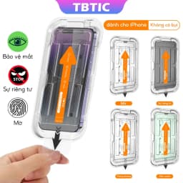 Thumbnail Tbtic Cho iPhone 16 15 14 13 12 11 Pro Max Plus XR X Xs Bảo Vệ Màn Hình Kính Cường Lực HD Matte Bảo Mật Ánh Sáng Xanh Với Tự Động Căn Chỉnh Dễ Dàng Lắp Đặt Bảo Vệ Toàn Diện 1