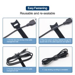 Thumbnail TBTIC Quai Sắp Xếp Dây Cáp Chất Liệu Nylon Dành Cho Dây Cáp Chuột/Tai Nghe/Cáp HDMI 3