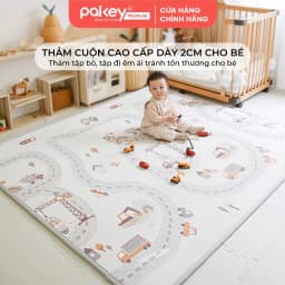 Thumbnail Thảm Cuộn XPE PAKEY Cao Cấp Trải Sàn 2 Mặt Dày 2cm Họa Tiết Sinh Động Siêu Êm Cho Bé Tập Bò, Tập Đi 1