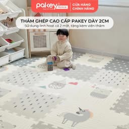 Thumbnail Thảm Ghép Lót Sàn Dày 2cm PAKEY Siêu Êm Cho Bé Tập Bò, Tập Đi, Thảm Xốp Cao Cấp 2 Mặt Tiện Lợi 1