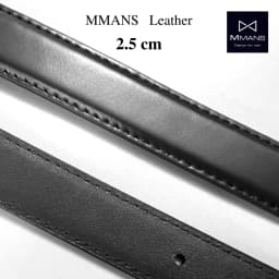 Thumbnail Thắt lưng bản nhỏ unisex nam nữ MMANS bản 2.5 cm khóa kim da bò nhập khẩu cao cấp mặt hợp kim chống gỉ sang trọng 3