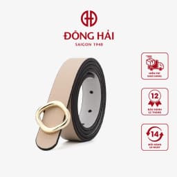 Thumbnail Thắt Lưng Da Nữ Đông Hải Khoá Mạ Vàng Cách Điệu - PH01 1
