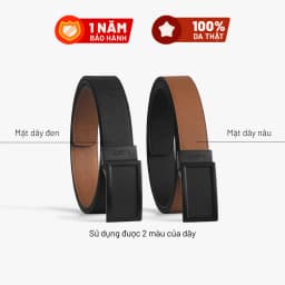 Thumbnail Thắt Lưng Da Thật Đầu Xoay LAGOM - Đầu khóa 35mm - Dây Saffi 2 màu Đen - Nâu 1