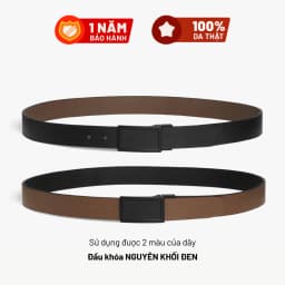Thumbnail Thắt Lưng Da Thật Đầu Xoay LAGOM - Đầu khóa 35mm - Dây Saffi 2 màu Đen - Nâu 3