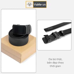 Thumbnail Thắt Lưng Dây Nịt Nam Da Bò Trơn Nhập Khẩu Cao Cấp Thương Hiệu Y2010 Bảo Hành 12 Tháng 52 21982 |YaMe| 1