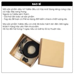 Thumbnail Thắt Lưng Dây Nịt Nam Da Bò Trơn Nhập Khẩu Cao Cấp Thương Hiệu Y2010 Bảo Hành 12 Tháng 52 21982 |YaMe| 3