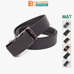Thumbnail Thắt lưng nam da bò nguyên tấm L110 màu đen khoá tự động nhiều mặt lựa chọn Bụi leather bảo hành 12 tháng 1