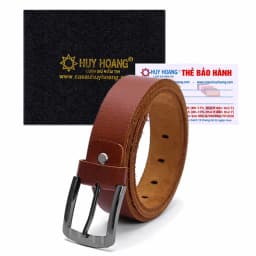 Thumbnail Thắt lưng nam Huy Hoàng da bò cỡ lớn màu da, đen, nâu HP4101-02-03 1
