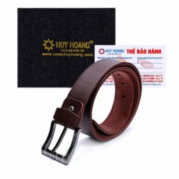 Thumbnail Thắt lưng nam Huy Hoàng da bò cỡ lớn màu da, đen, nâu HP4101-02-03 3