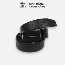 Thumbnail Thắt Lưng Nam LEMINO LE72A1001 Dây Nịt Da Mặt Hợp Kim Đúc Nguyên Khối Khóa Trượt Tự Động 1
