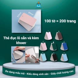 Thumbnail Thẻ flashcard trắng CAO CẤP siêu dày tặng bìa 4D kèm khoen - Tiện Lợi, Nhỏ Gọn và Đa Dạng Màu Sắc 1