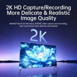 Thumbnail Thẻ ghi Video Llano Thẻ ghi Video 2 trong 1 USB C 3.0 HDMI sang USB C Ghi Video âm thanh ở 1080P @ 60Hz 2K @ 30Hz để giảng dạy Phát sóng trò chơi Hội nghị Video phát trực tuyến 1