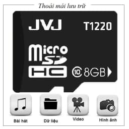 Thumbnail Thẻ nhớ JVJ 8G C10 tốc độ cao microSDHC 3