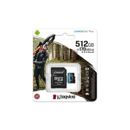 Thumbnail Thẻ nhớ Kingston Canvas Go Plus MicroSD 512GB cho di động Android, camera, flycam và sản xuất video 4K SDCG3/512G 1