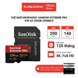 Thumbnail Thẻ Nhớ MicroSDXC SanDisk Extreme Pro V30 A2 64GB - 128GB - 256GB 200MB/s 1