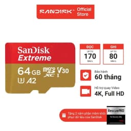 Thumbnail Thẻ Nhớ MicroSDXC SanDisk Extreme V30 A2 64GB - 128GB - 256GB 3