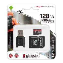 Thumbnail Thẻ nhớ micSDXC Kingston Canvas React Plus 128GB 300mbs/260mbs quay video UHS-II 4K/8K, Flycam HD MLPMR2/128GB 2