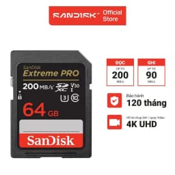 Thumbnail Thẻ nhớ SDXC SanDisk Extreme Pro U3 V30 64GB - 128GB- 256GB 200MB/s 3