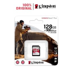 Thumbnail Thẻ Nhớ V90 SD Kingston Canvas React Plus V90 128GB 300mbs/260mbs camera quay phim chuyên nghiệp 4K/8K SDR2/128GB 1