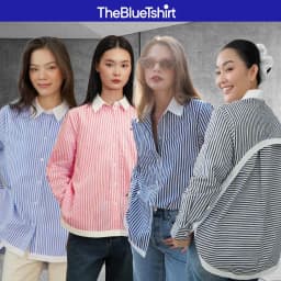 Thumbnail TheBlueTshirt - Áo Sơ Mi Phom Rộng Kiểu Nữ - Modern Arc Oversized Shirt - Women 1