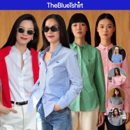 Thumbnail TheBlueTshirt - Áo sơ mi tay dài phom regular nữ - The A Classic Shirt - Women 1