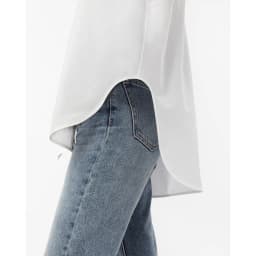Thumbnail TheBlueTshirt - Áo sơ mi trắng tay dài vạt bầu dáng oversize - Sydney Oversize Shirt - Women 3