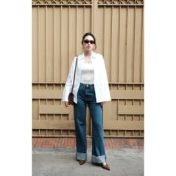 Thumbnail TheBlueTshirt - Áo sơ mi trắng tay dài vạt bầu dáng oversize - Sydney Oversize Shirt - Women 4