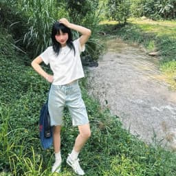 Thumbnail TheBlueTshirt - Áo thun trơn nữ tay ngắn phom suông cho nữ - Everyday Tee 100% Natural Cotton - Women 2
