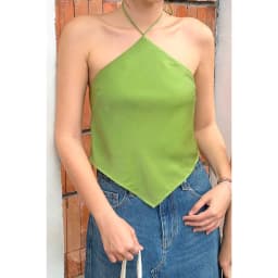 Thumbnail TheBlueTshirt - Áo yếm lụa Đào cột dây hở lưng - Women 4
